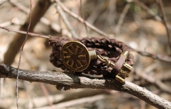 Кожаный браслет - «Viking»